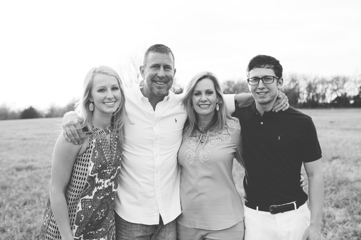 black and white family