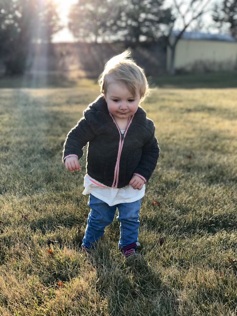 dawsyn walking outside